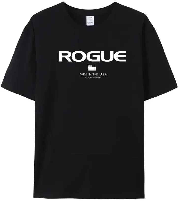 Classic High Quality Breathable and Stylish Rogue Fitness T-Shirt Casual Tops for Men Tshirt Clothing Designer