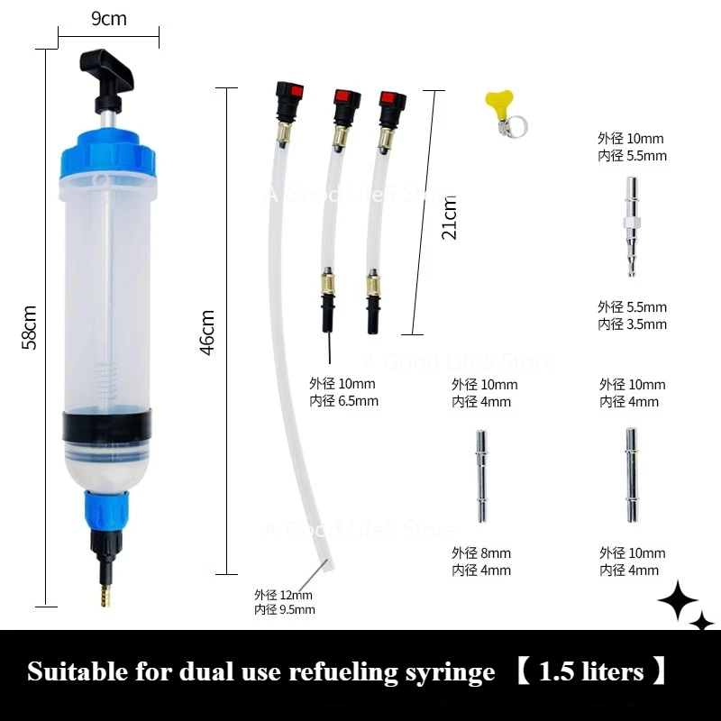 

Applicable To Large Syringe Type Injector Syringe Type Suction Injection Dual-purpose Oil Change Tool Pump Change Brake Tool