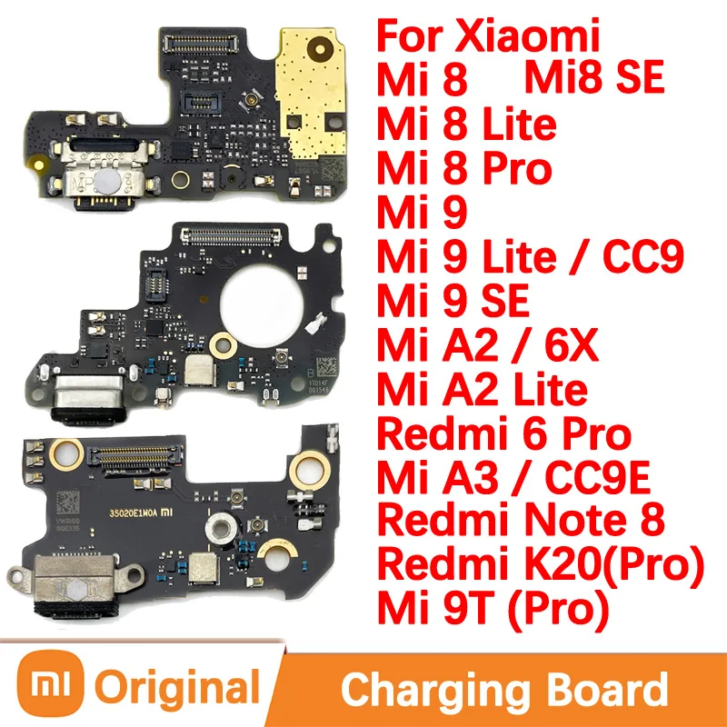 

Original USB Charger Dock For Xiaomi Mi 9 SE 6X A2 8 Lite 9T Quick Fast Charging Board Connect Redmi 6 Pro CC9E A3 Note K20 Flex