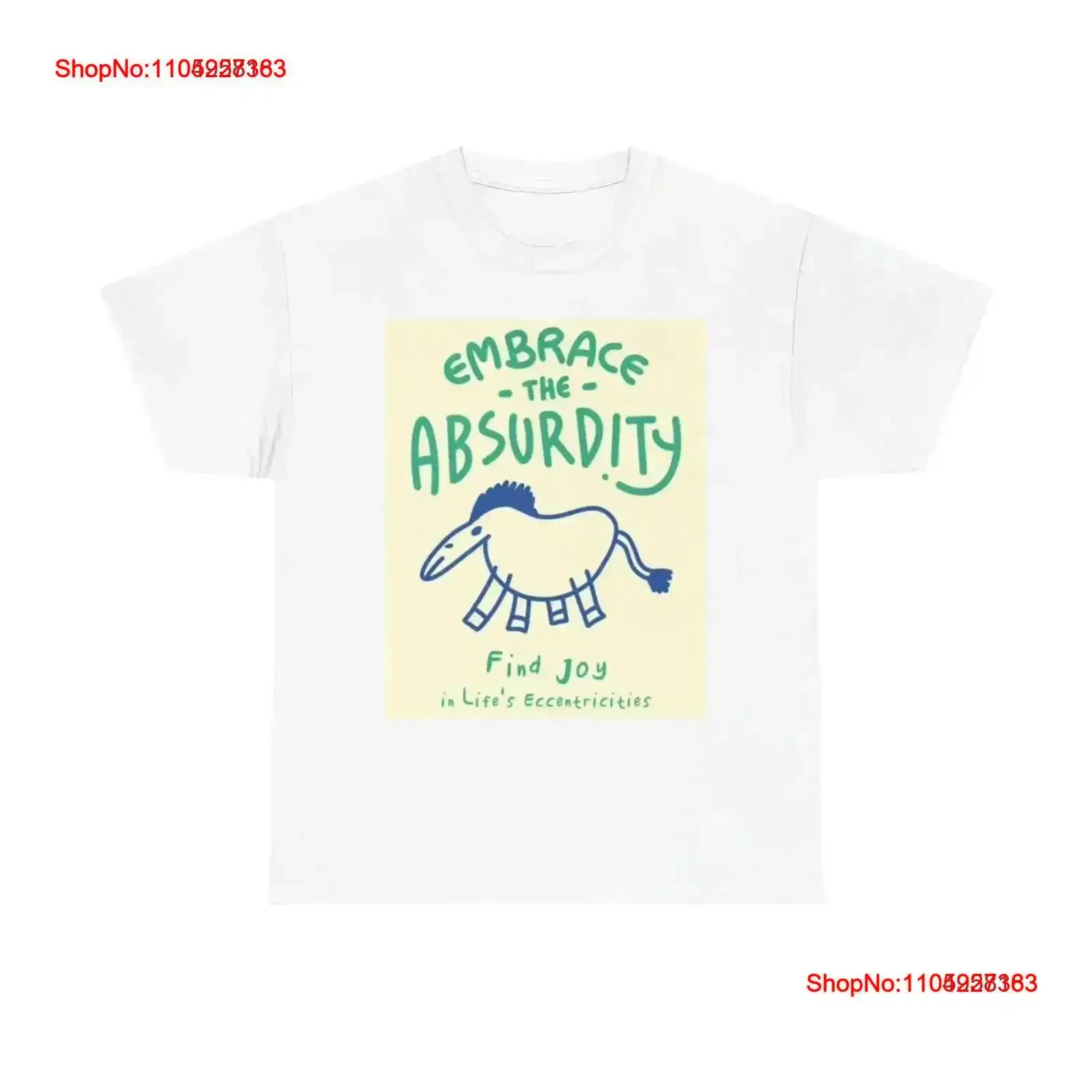 

Футболка Embrace The Absurdity в стиле ретро, забавная шутка, тяжелый хлопок, винтажная стираная дизайнерская одежда с рисунком, слегка удобная
