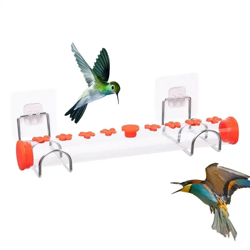 

Bird Feeder For Window Single Row Humming Bird Feeder Bird Window Feeder Flower Hummingbird Window Feeders For Chinese New Year