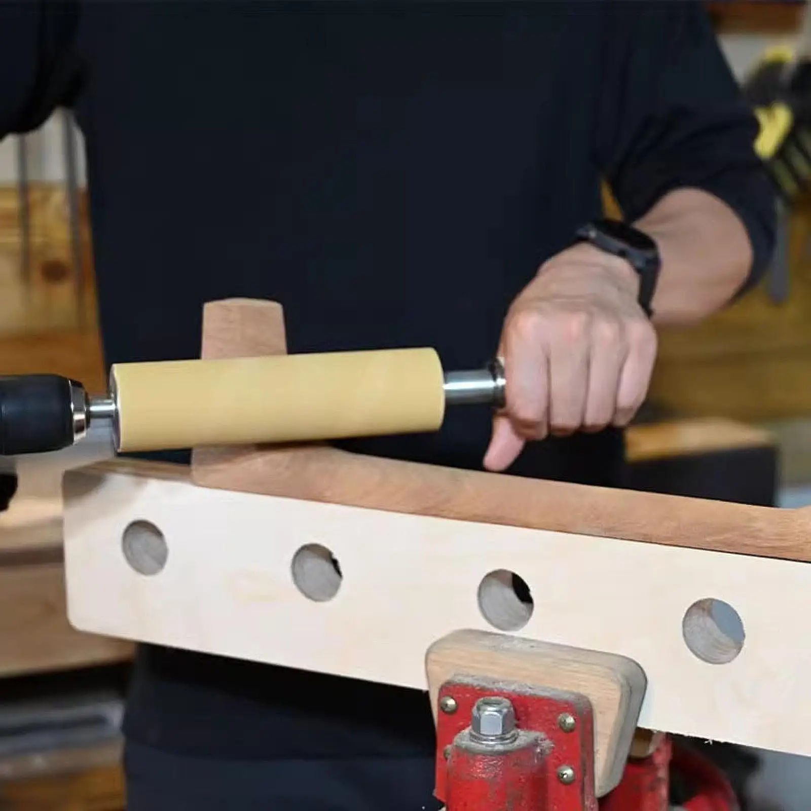 

Guitar Sanding Rod Kit 150mm Aluminum Alloy Handheld Shaping Polishing Tool DIY Luthier Accessory for Electric Acoustic Guitar