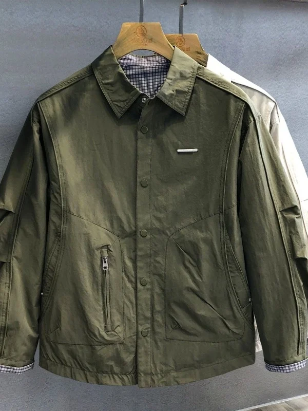 

Свободная куртка для работы на открытом воздухе для мужчин и женщин, весна-осень, новая повседневная модель с отложным воротником