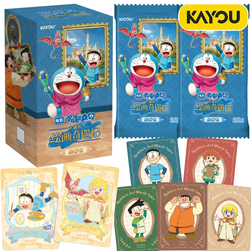

Genuine KAYOU Doreamon Collection Cards for Boys Girls Animated Character Classic Paintings World Wonderful Adventure Cards Gift