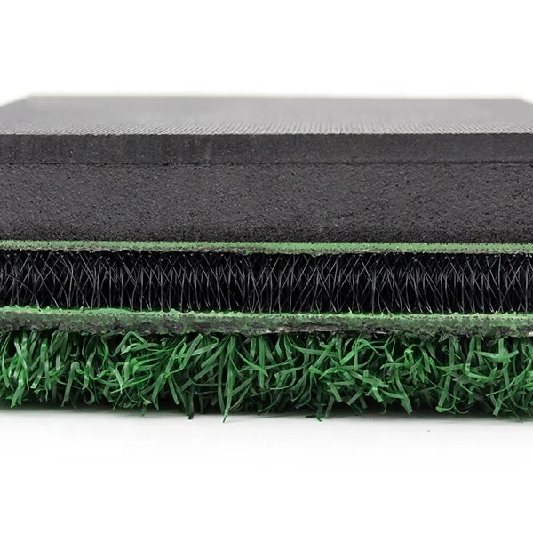 High Elastic 3D Hitting Mats with Hard Rubber Heavy Duty Golf Driving Range Mats 150cm*150cm 15mm Nylon Turf