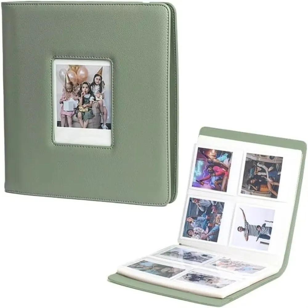 

6x7cm Instant Photo Holder Photo Paper Stamp Ticket Photo Album 288 Pockets PU Leather for i-Type 600 SX70 & Fujifilm