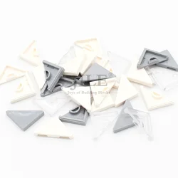 50pcs MOC DIY Building Blocks Special Tile Modified 2x2 Triangular Bricks Compatible with 35787 Assembles Parts Creative Toys