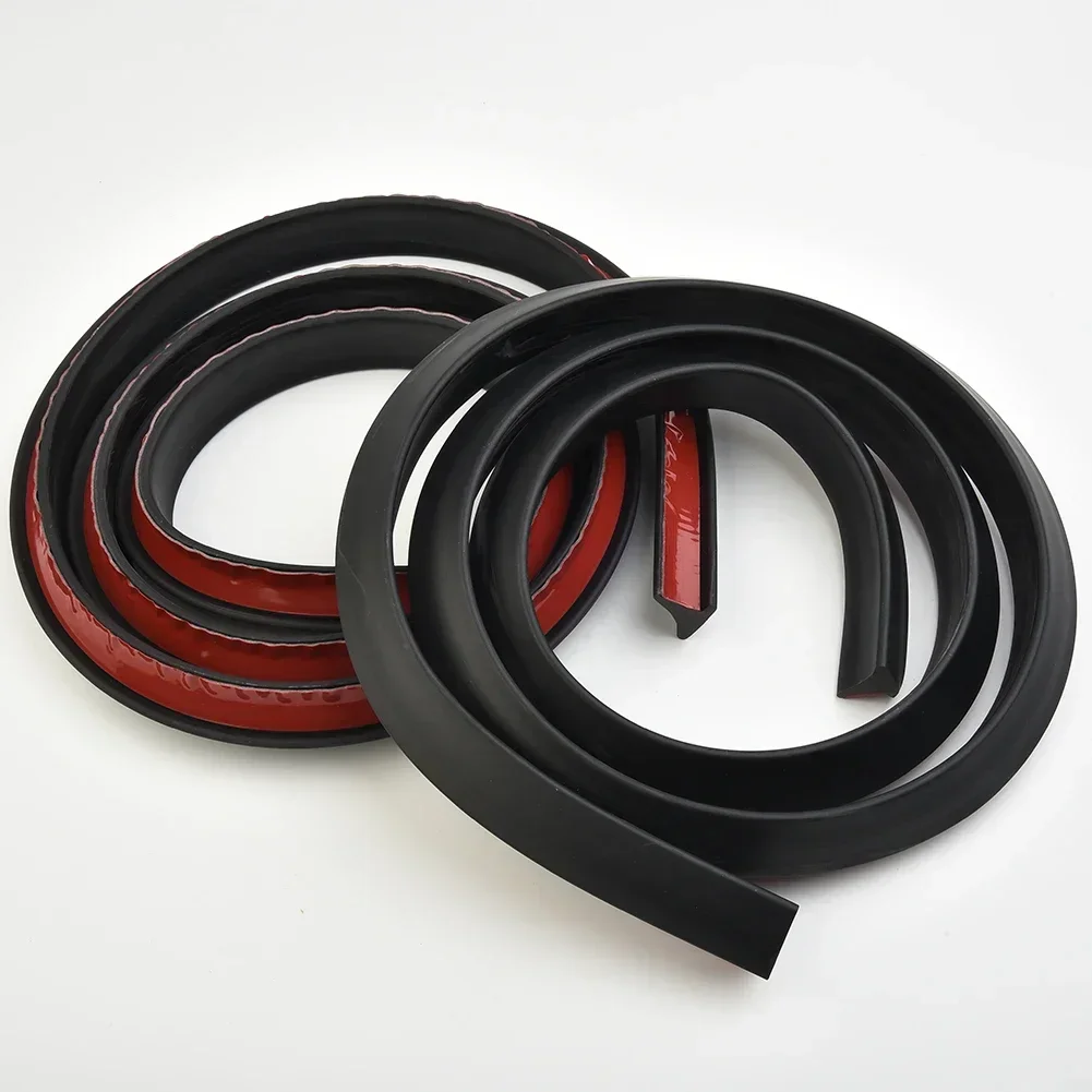 2Pcs 1.5m Universal Fender Flares Black Car Wheel Fender Extension Moulding Flares Trim Strip Edge Car Wheel Eyebrow Strip