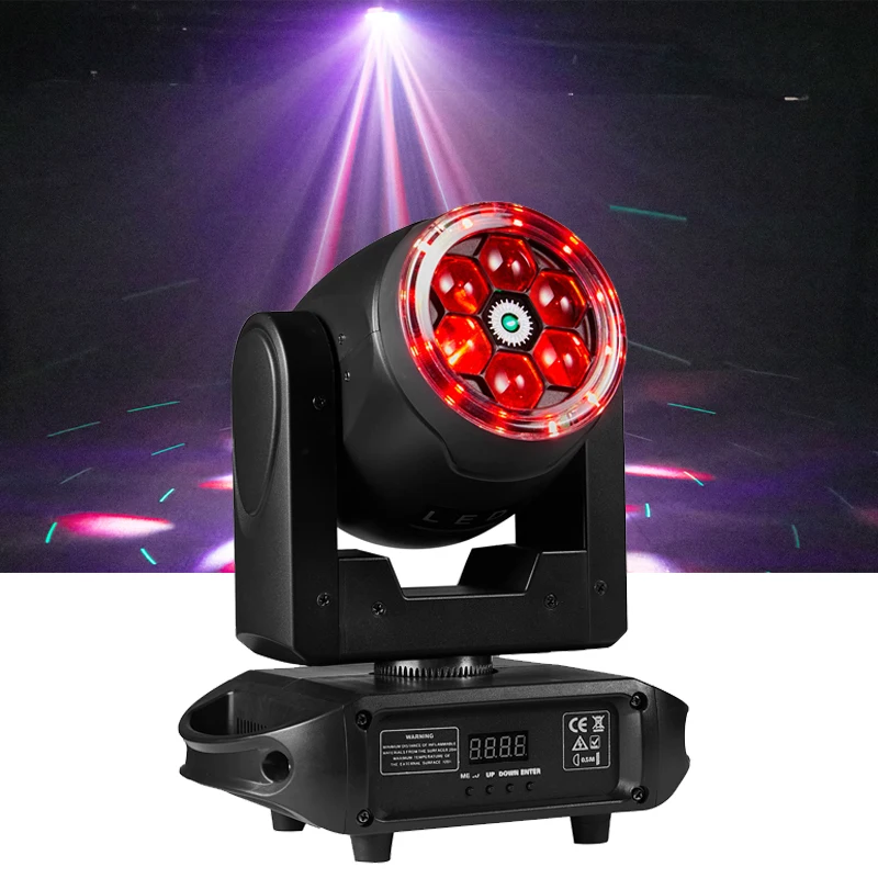 

Disco Light 6x15W RGDW 4IN1 Led Laser Four Color Bee Eye Effect Moving Head Light DMX512 For Nightclub Party Show