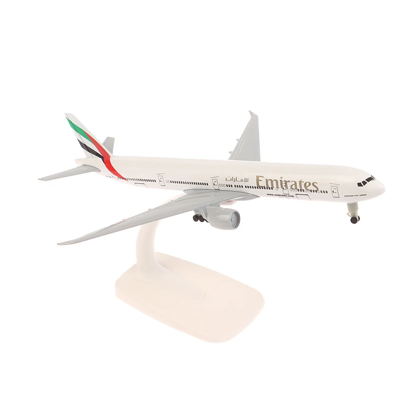 

20 см B777 UAE Airline Boeing 777, модель самолета, литой под давлением сплав, металлический самолет с шасси, модель игрушки, орнамент