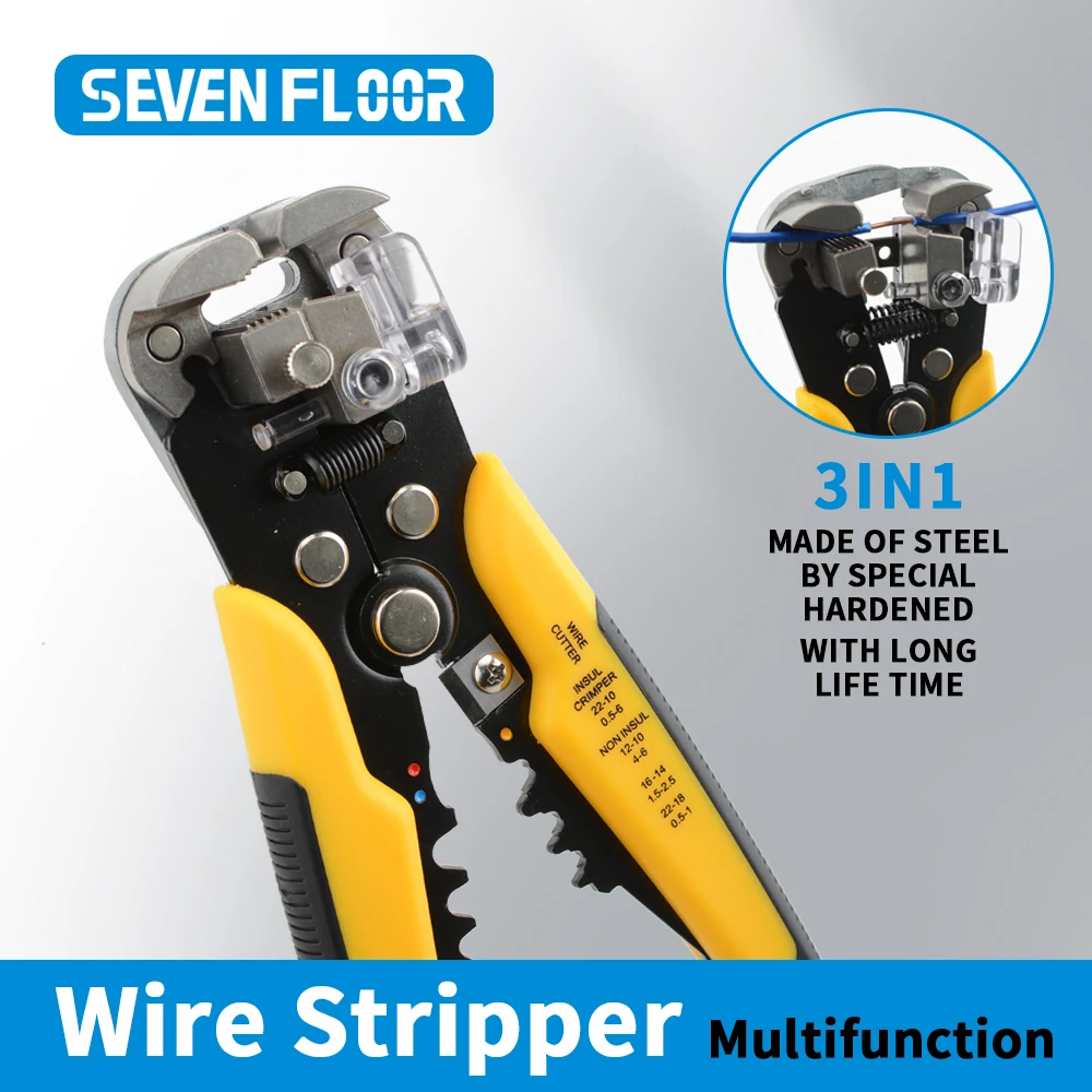 Wire Stripping Multifunctional Pliers For Cable Cut CrimpTerminal High Precision Automatic Hand Tool Crimper Cable Cutter