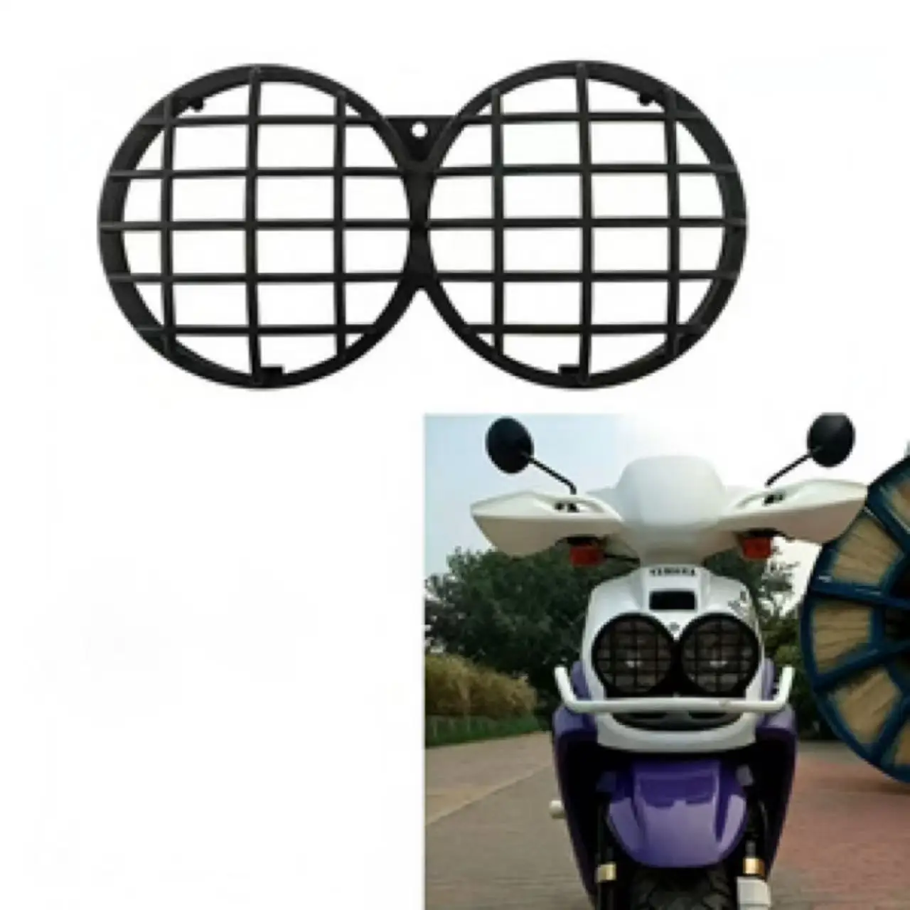 Accesorios para motocicletas y scooters para YAMAHA BWS 100 HONDA Zoomer AF58, rejilla protectora para faros delanteros, protector de faros.