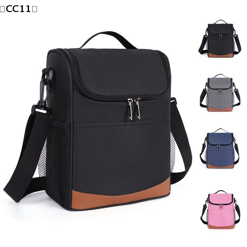 Large Capacity Insulated Lunch Tote Bag Leakproof Thermal Lunchbox With Shoulder Strap Waterproof Zipper Lunch Bags〔CC11〕