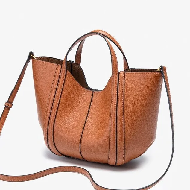 Bucket Bag voor dames, premium markttas, veelzijdige schouder- en crossbodytas, minimalistische strohandtas