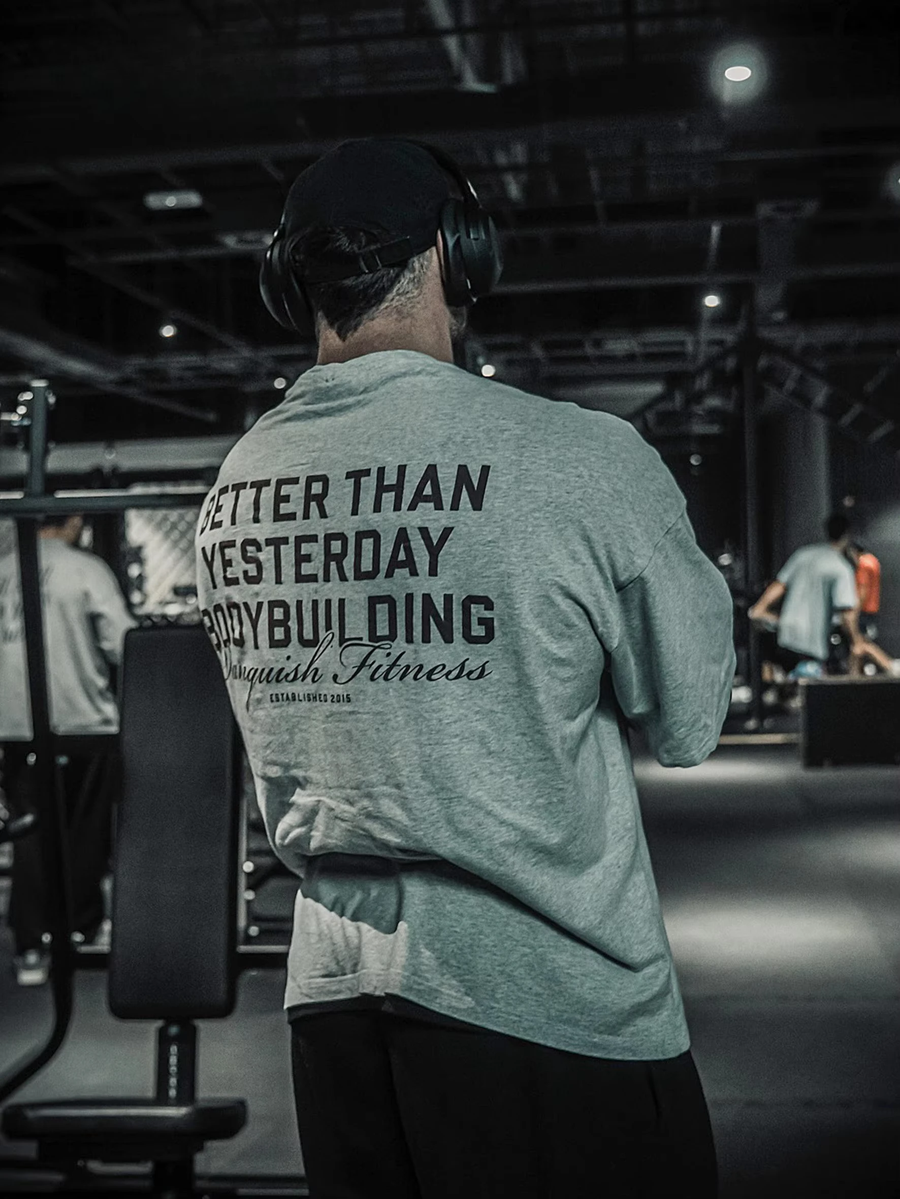Letter Tide Short Sleeve Fitness Exercise Loose Combed Cotton Summer Men and Women Oversizi Heavy Round Necker