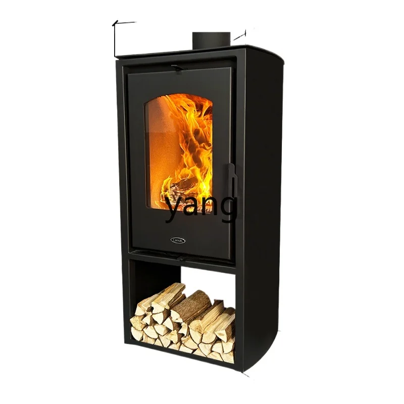 Yjq Fireplace Real Fire Burning Firewood Modern Home B & B Rural Heating Independent Heating Stove