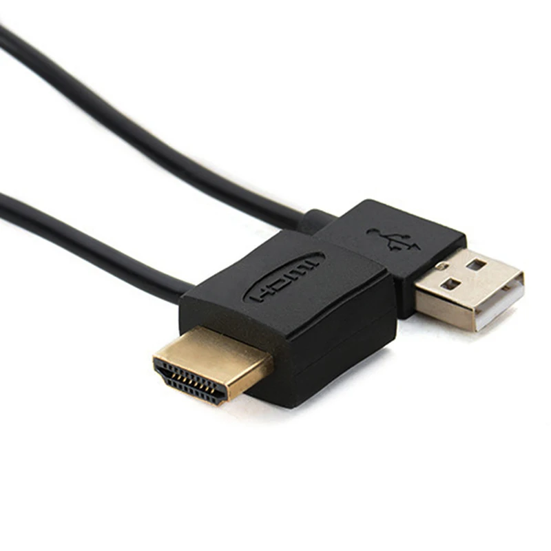 50Cm Usb 2.0 Hdmi Man-vrouw Adapter Extender Power Connector Kabel