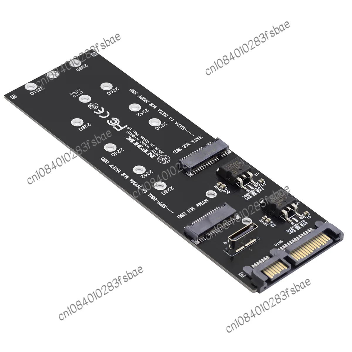 SFF-8611 SFF-8612 to NVMe M.2 NGFF M-Key Adapter Card x4 Card