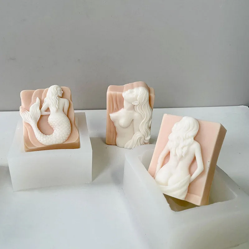 Female Naked Body Mold, Nude Women Body Mold for Clay Soap Mould for Resin Pendant Plaster Carving Gift Home Decoration view 3