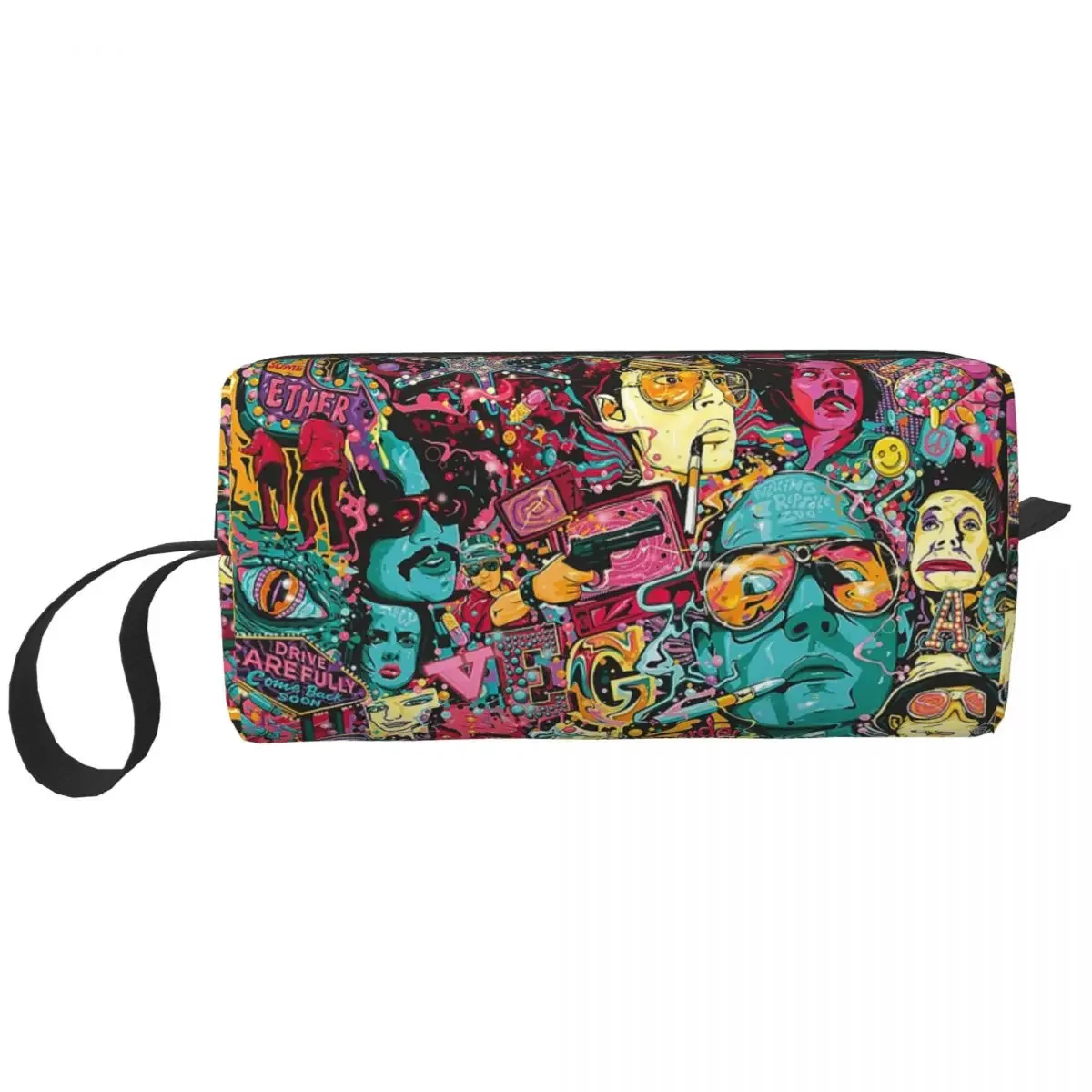 Fear And Loathing In Las Vegas Art Makeup Bag Cosmetic Organizer Dopp Kit Toiletry Cosmetic Bag for Women Beauty Pencil Case