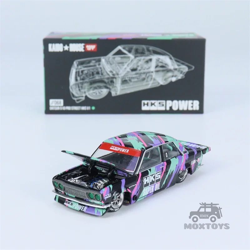 

Kaido House x MINI GT 1:64 Datsun 510 Pro Street HKS V1 литая модель автомобиля