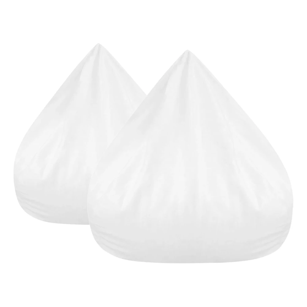 

2Pcs Sofa Liner White Bean Bag Replacement Cover Breathable Mesh Fabric Lazy Chair Bean Bag Filling Fillings Cloth