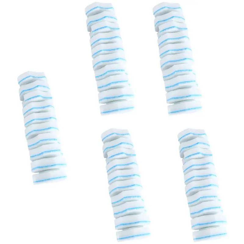 M12K-Toilet Bowl Refills 50 Count Upgraded Material Disposable Toilet Cleaning Sponges Heads Toilet Brush Refills Durable Easy T