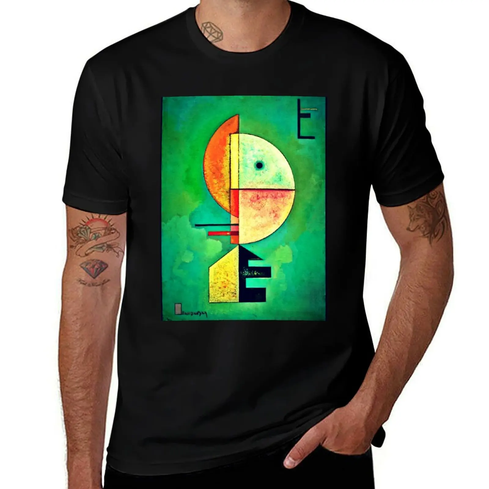 

Upward by Vasily kandinsky | Kandinsky's Abstract Art T-Shirt Novelty Print Casual Tee Shirt