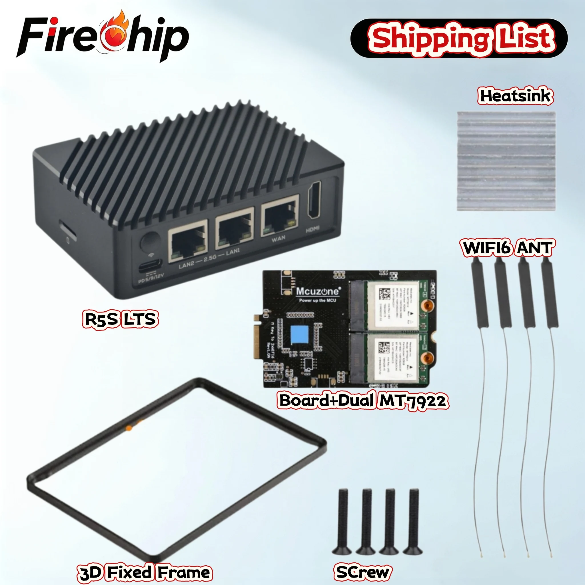 Wifi 6 Router Openwrt - NanoPi R5S LTS 4GB RAM 64GB