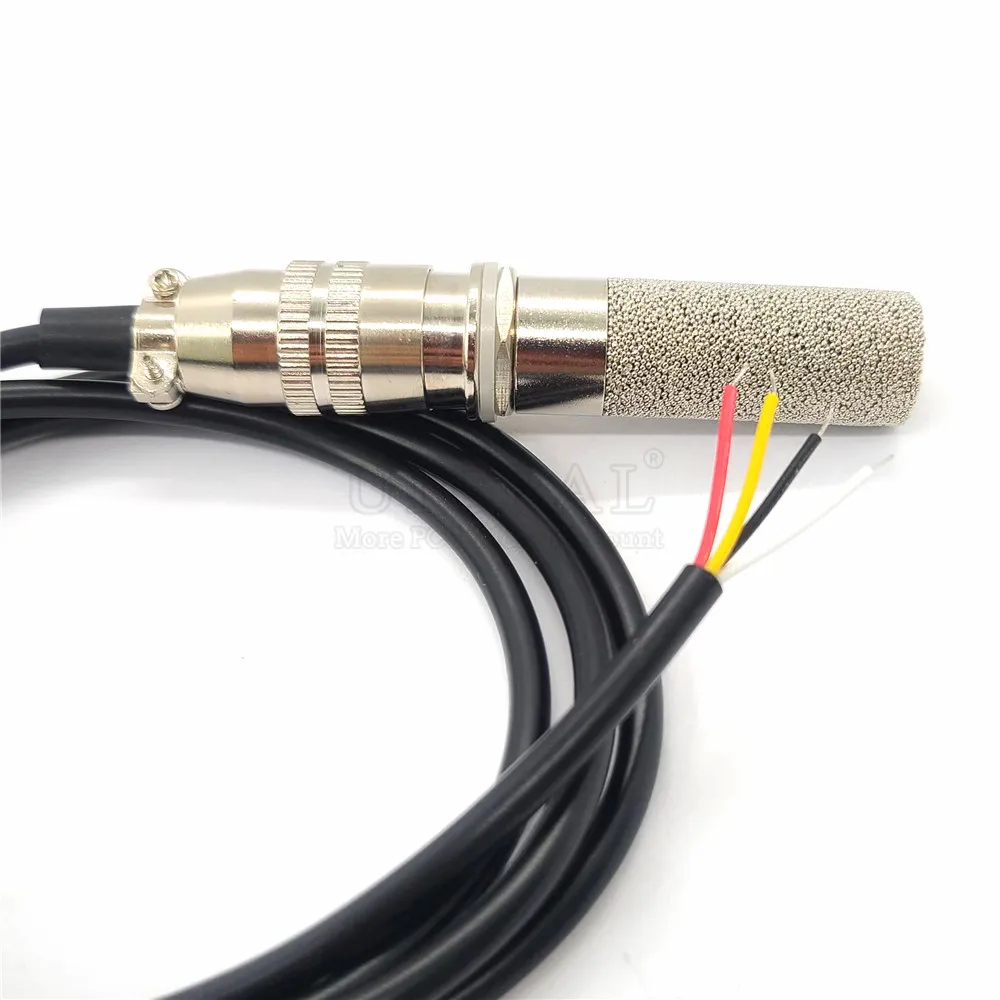 Temperature Humidity Sensor Output SHT20 SHT30 SHT40 SHTC3 Probe Cable Metal Head Digital Capacitance Sensors 1M Length I2C