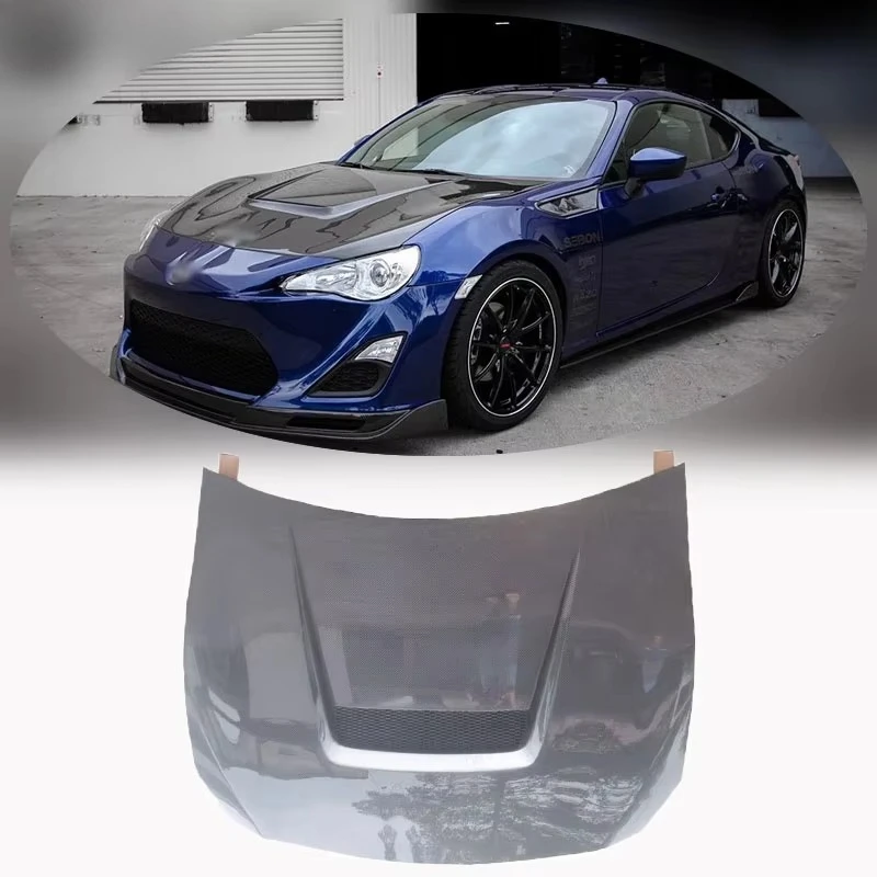 Черный болт из углеродного волокна, крышка капота двигателя для GT86 FT86 для BRZ 13-20 SCION FRS