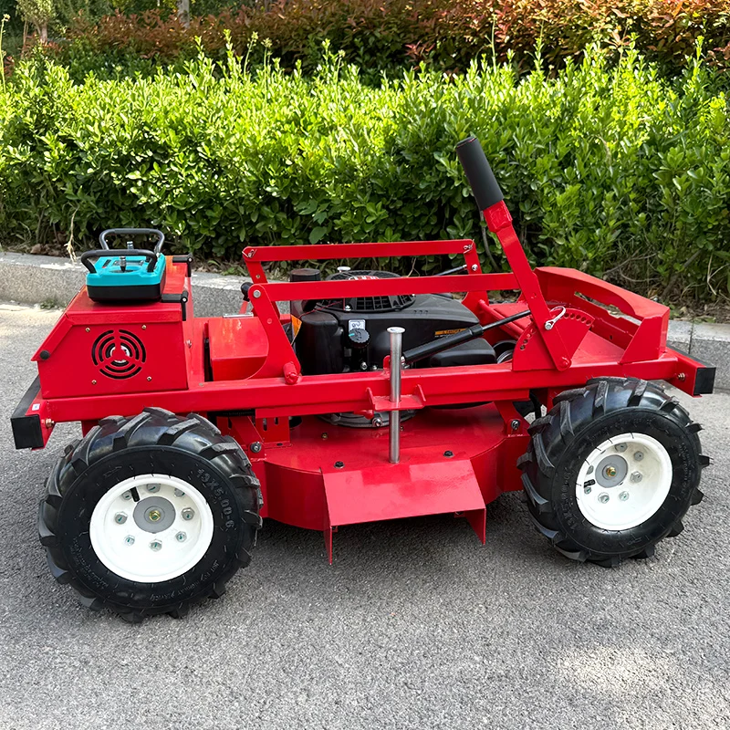 Customized All Terrain Remote Control Wheel Lawn Mower Snow Plow Robot Lawn Mower for Sale