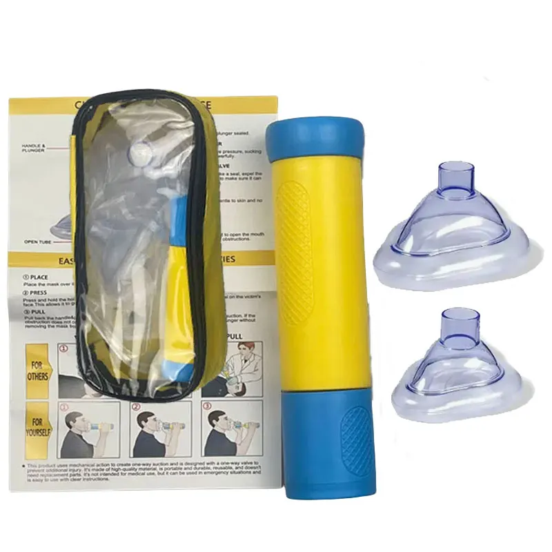 

JYouCare Upgrade Portable Auto CPR Anti Choking Simple Rescue Device Emergency Life Saving Suction kits kids & Adult travel home
