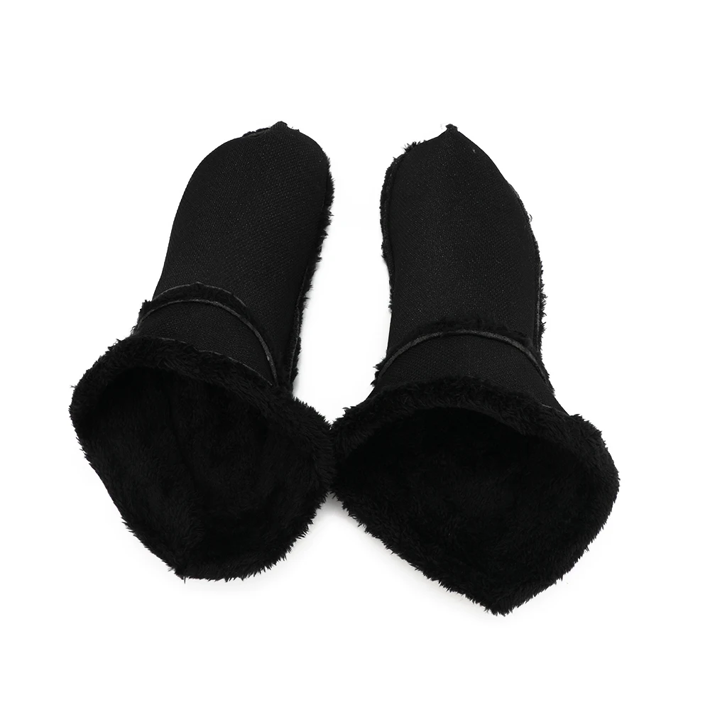 Chaussons thermiques à fourrure amovibles, garde au chaud, inserts en peluche courts, poignées de semelle intérieure de chaussures, sabots chauds, housse en peluche épaisse, taille S-3XL