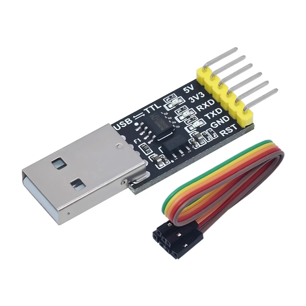 Скачающий кабель CH340N module CH340 Downloader USB-to-TTL, одночиповый микрокомпьютер, загрузка последовательного порта