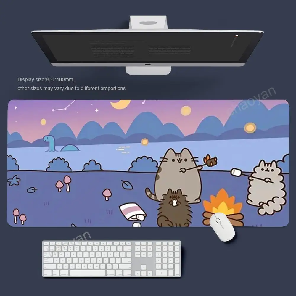 

Мультяшный коврик для мыши, геймерские офисные аксессуары, шкаф для ПК, игровой настольный коврик, компьютерные столы, клавиатура, игровые коврики