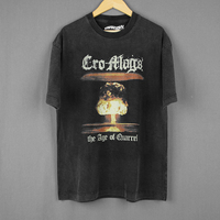 Cro-Mags T Shirt The Age Of Quarrel Hardcore Punk Thrash Corrosion Of Conformity Washed Long Sleeves Men's Cotton Printed Shirt