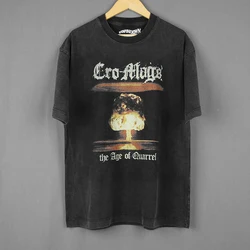 Cro-Mags T-Shirt The Age Of Quarrel Hardcore Punk Thrash Corrosion Of Conformity Washed Long Sleeves Cotton Tee Shirt