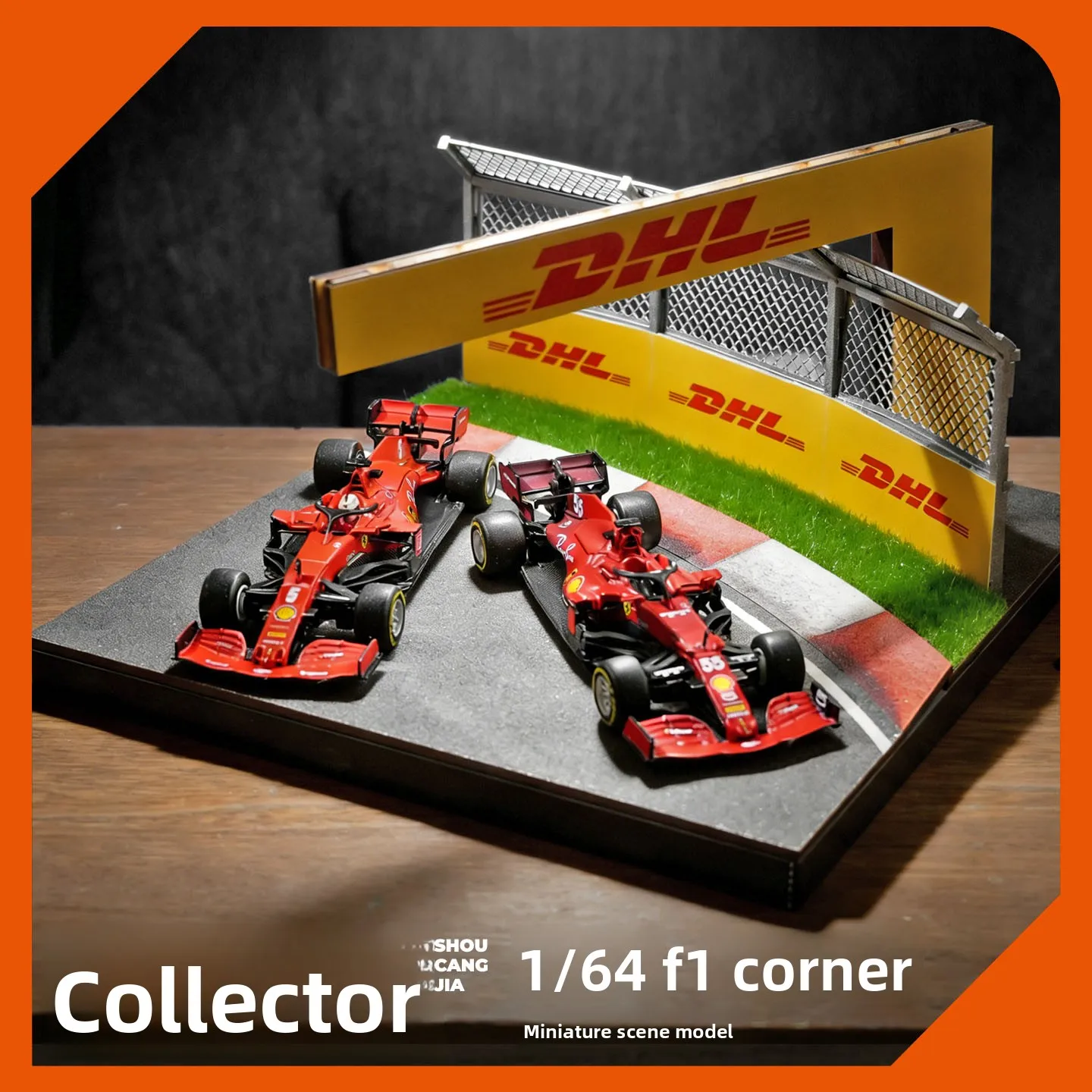 1-64-miniature-scene-f1-track-model-tabletop-ornament-suitable-for-bimei-high-alloy-car-model-acrylic-display-box