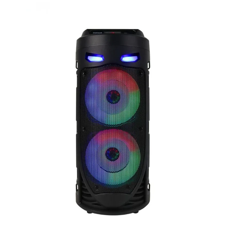 

Subwoofer Stereo Dual 4-inch Bluetooth Audio with Microphone Magic Lights Strap Speaker