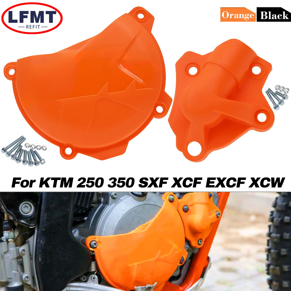 

Motorcycle Ignition Engine Clutch Guard Water Pump Cover For KTM 250 350 EXCF SXF XCF XCFW SIX DAYS FREERIDE Dirt Bike 2011-2016
