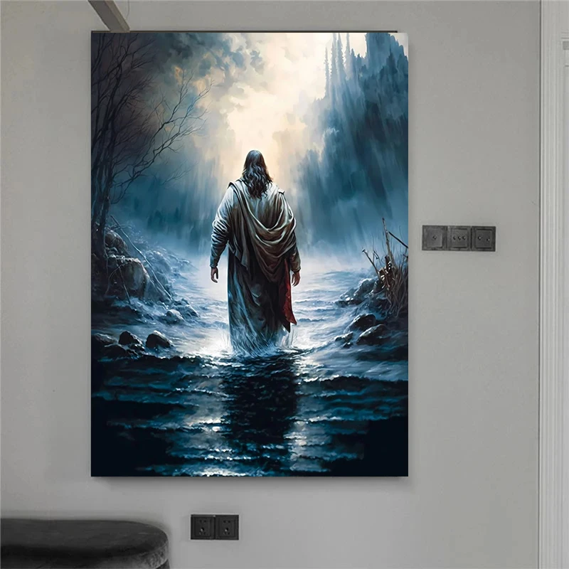 Vintage Religion Jesus Christ The Last Supper Bible Verse   Art Poster Canvas Painting Wall Print Picture Living Room Home Decor