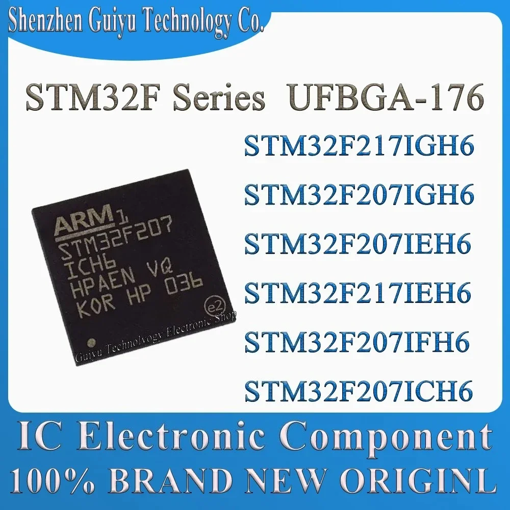 

Микросхемы STM32F217IGH6, STM32F207IGH6, STM32F207IEH6, STM32F217IEH6, STM32F207IFH6, STM32F207ICH6, STM32F207, STM32F217 UFBGA-176