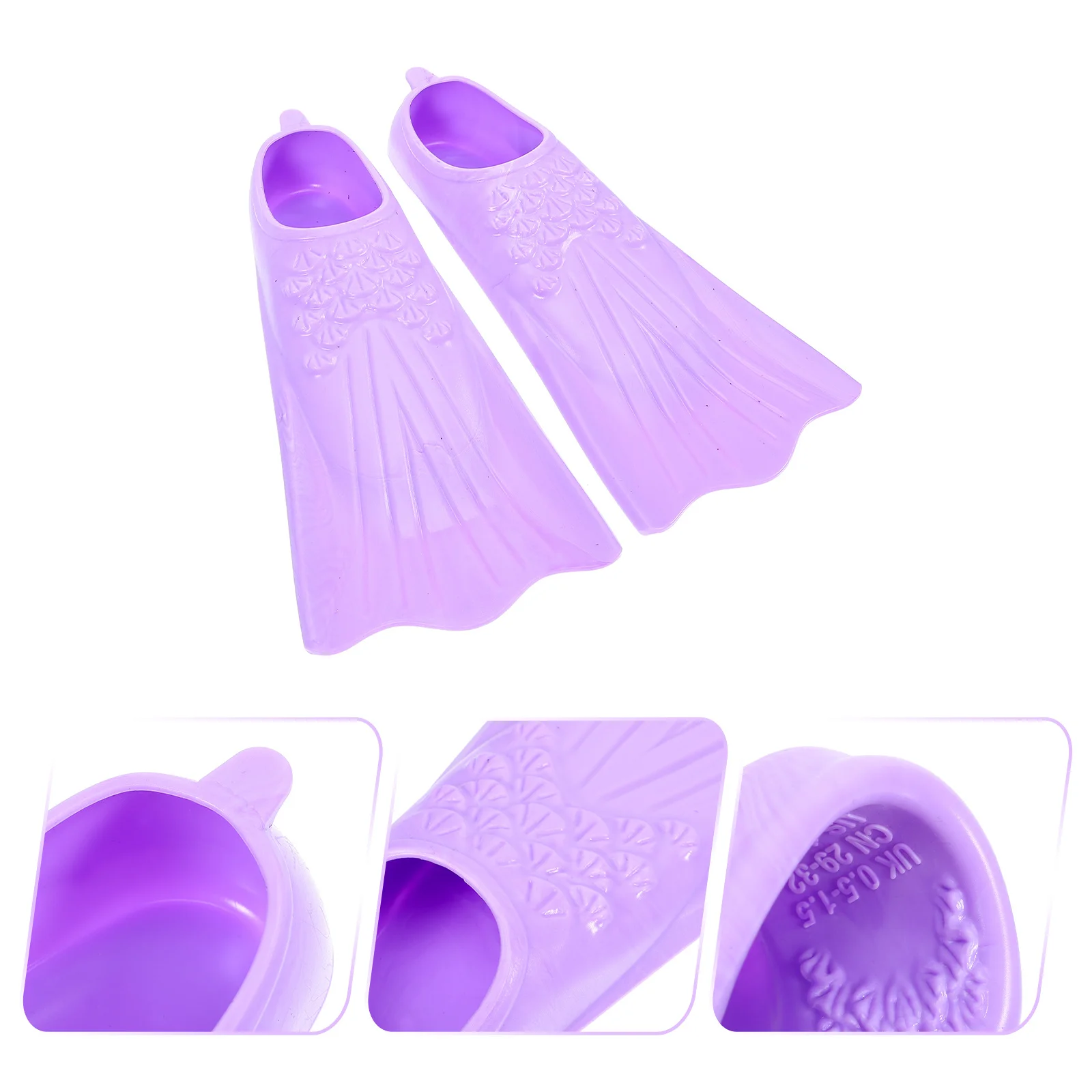 

1Pair Silicone Short Flexible Comfortable Dive Flippers Lightweight Portable Snorkeling Swimming Training Gear