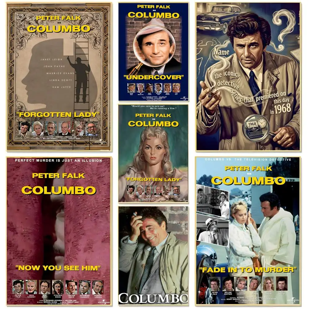 tv series crime C-Columbo Poster Living Room Bedroom Decorative Print Unframed Decor