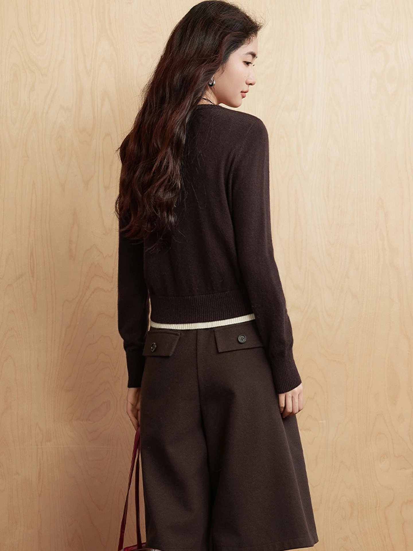 Maglione lungo Sve lavorato a maglia retrò Maglione casual da donna Color overhead Blo Top Inverno Pendolarismo Sle Taglio dritto Maglieria di grandi dimensioni