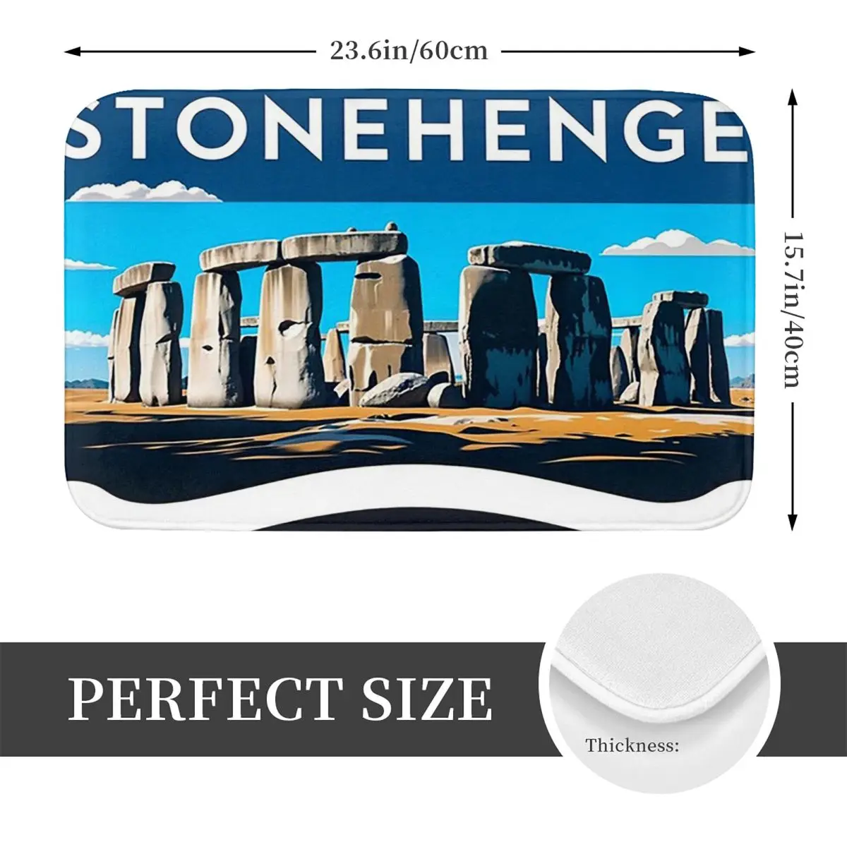 Stonehenge A Sacred Site Of The Ancients Anti-slip Doormat Floor Mat Carpet Rug for Kitchen Entrance Home Bedroom Footpad Mats