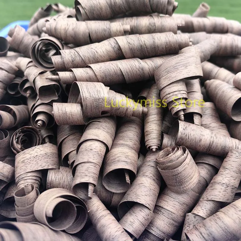 Black‑Walnut Tone Wood Curls Curly Wood Shavings Kids DIY Handcraft Wood Wool for Kindergarten Craft Workshop Creation Decor