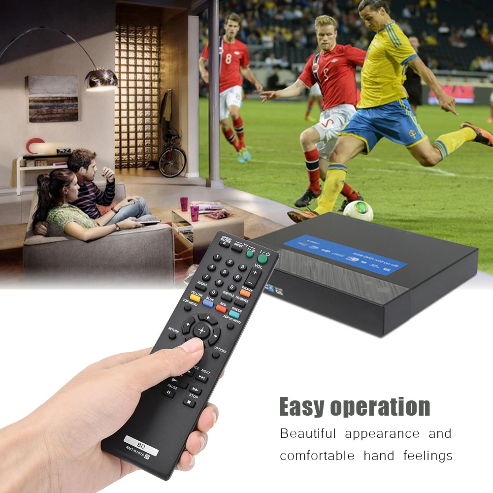 Remote Control Remote Control for Sony DVD Smart Remote Controller Replacement Remote Control Commander for Sony RMt B107A