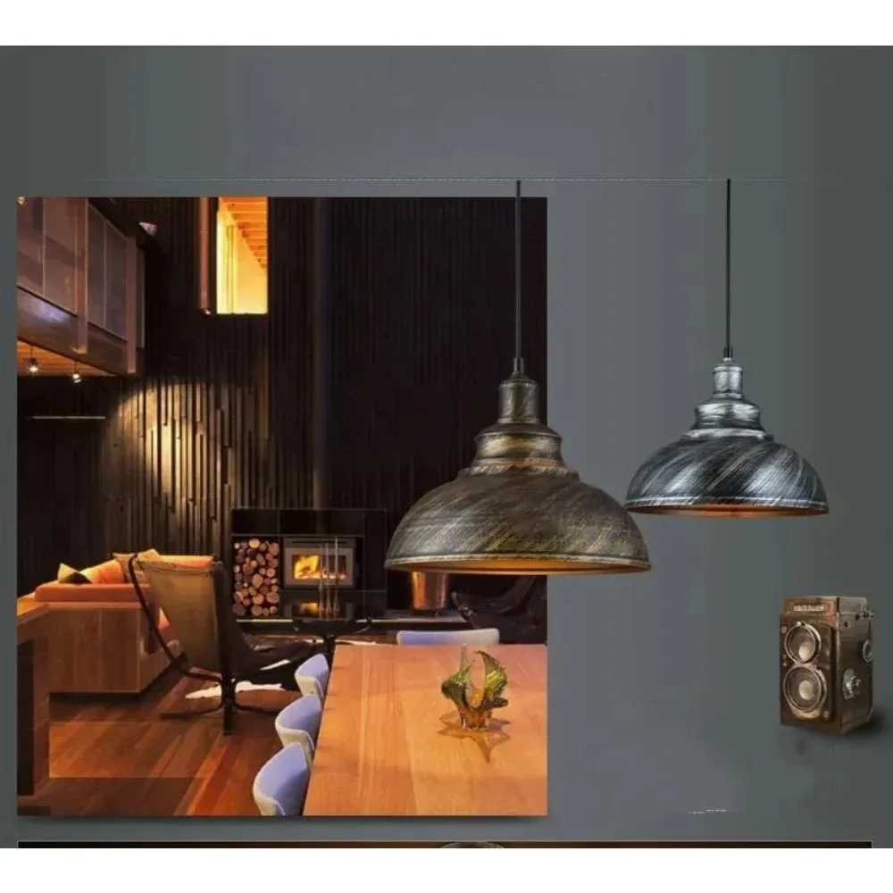 JOYINLED Vintage Retro Pendant Lights-Aesthetic E27 Base for Industrial Design Home Kitchen Lighting-Ideal Hanging Decor